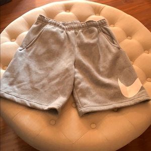Silver Nike shorts